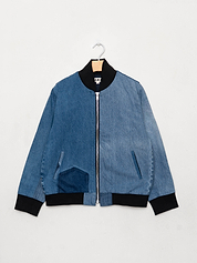 The Veda Denim Bomber Jacket - Medium