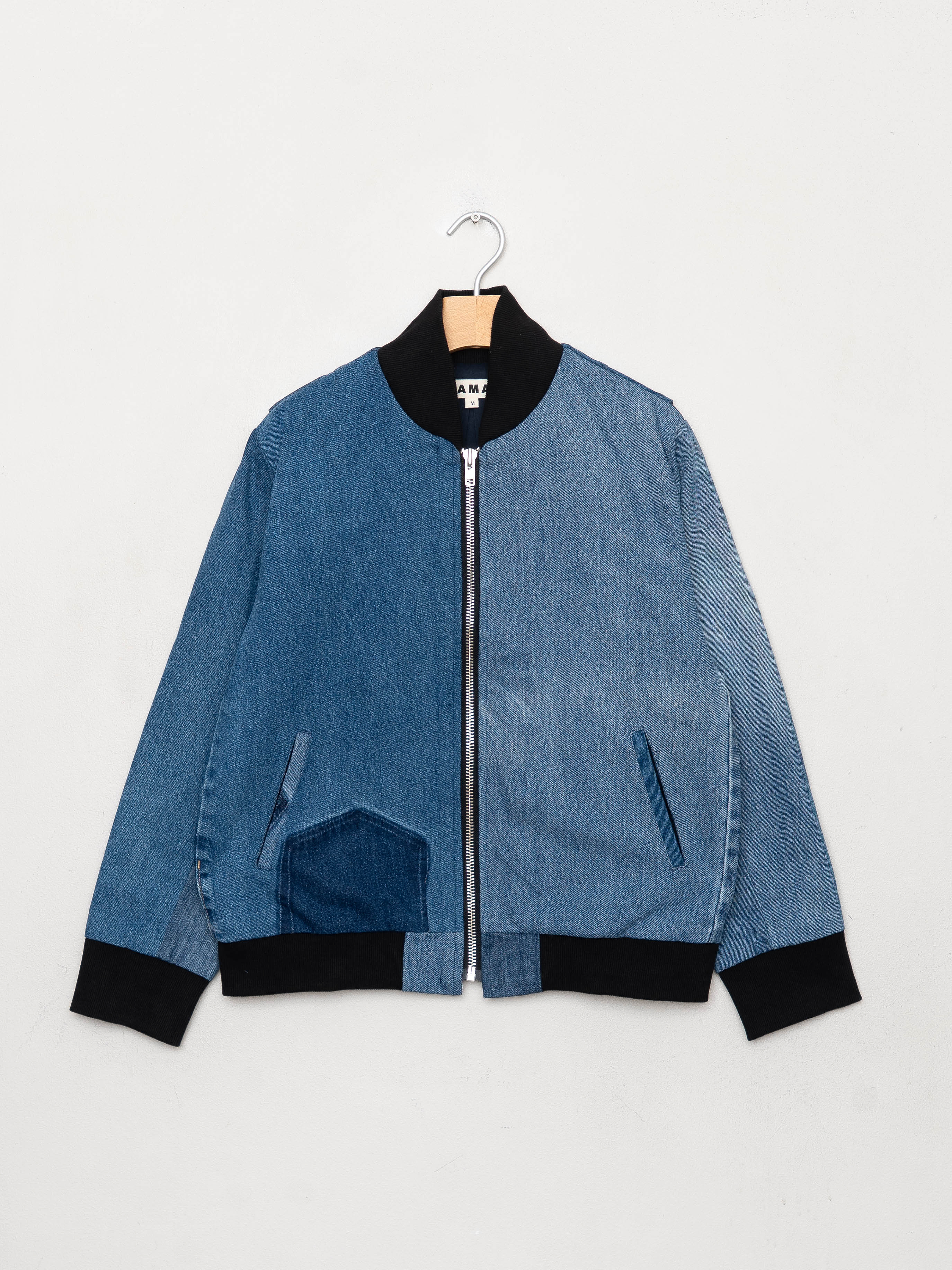 The Veda Denim Bomber Jacket - Medium