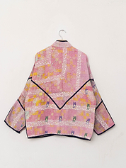 The Ladhiya Quilted Patchwork Kantha Jacket