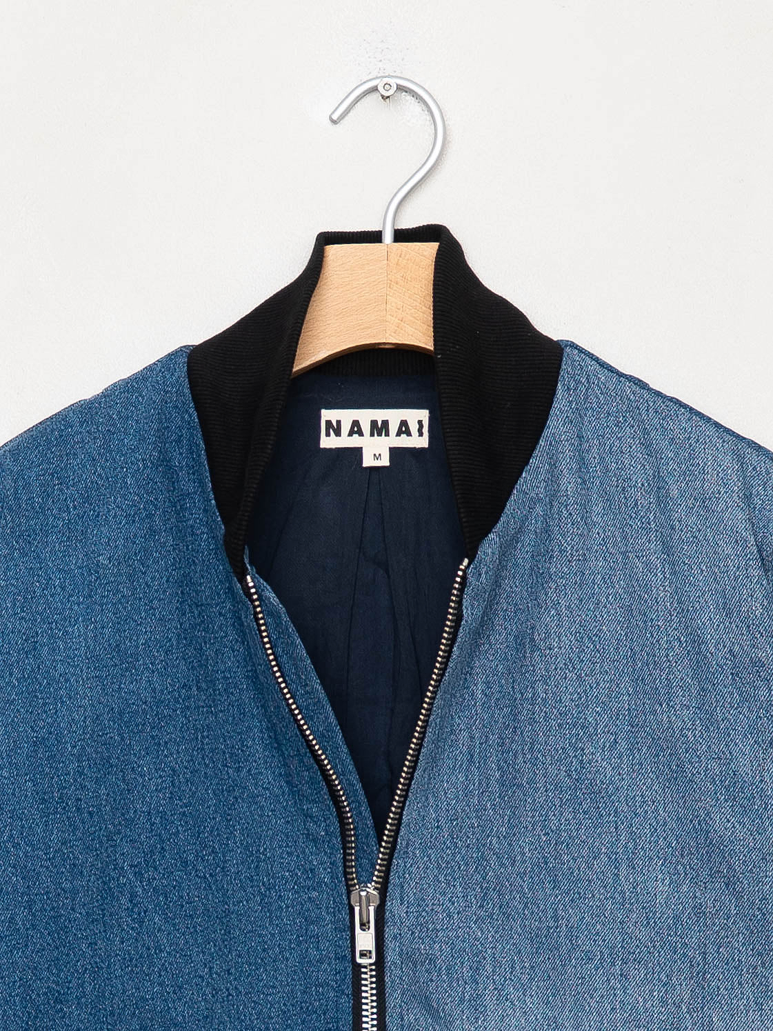 The Veda Denim Bomber Jacket - Medium
