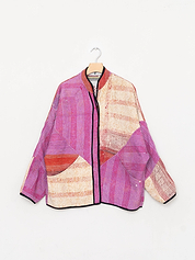 The Ladhiya Quilted Patchwork Kantha Jacket