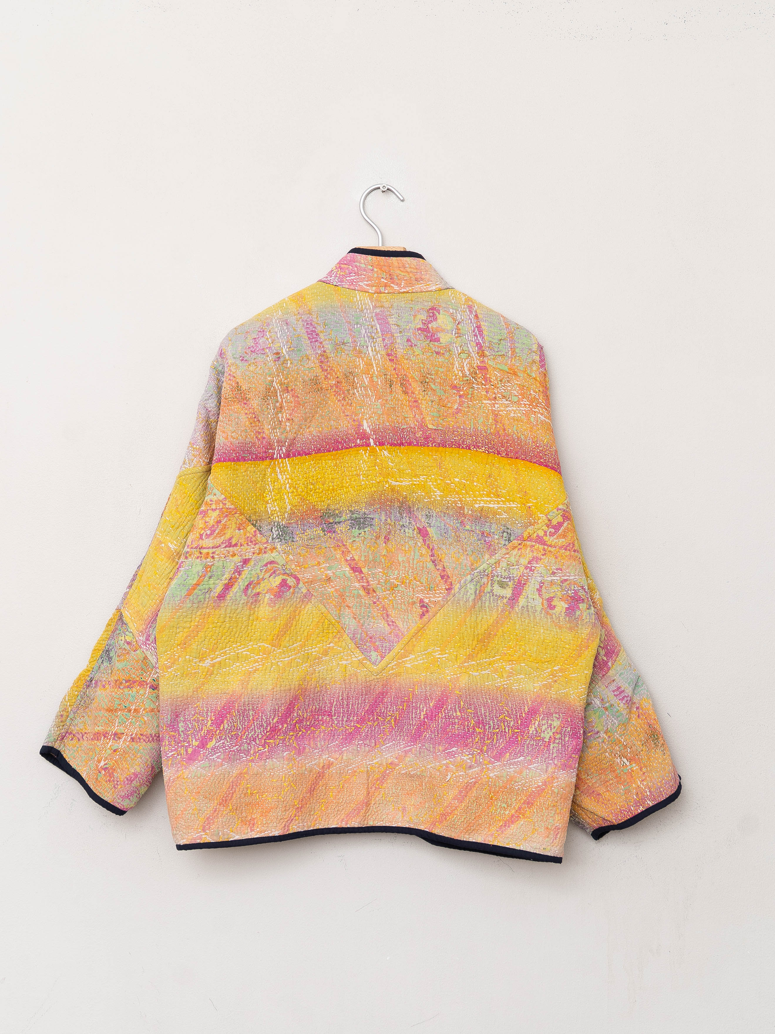 The Ladhiya Quilted Patchwork Kantha Jacket