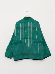 The Ladhiya Quilted Patchwork Kantha Jacket