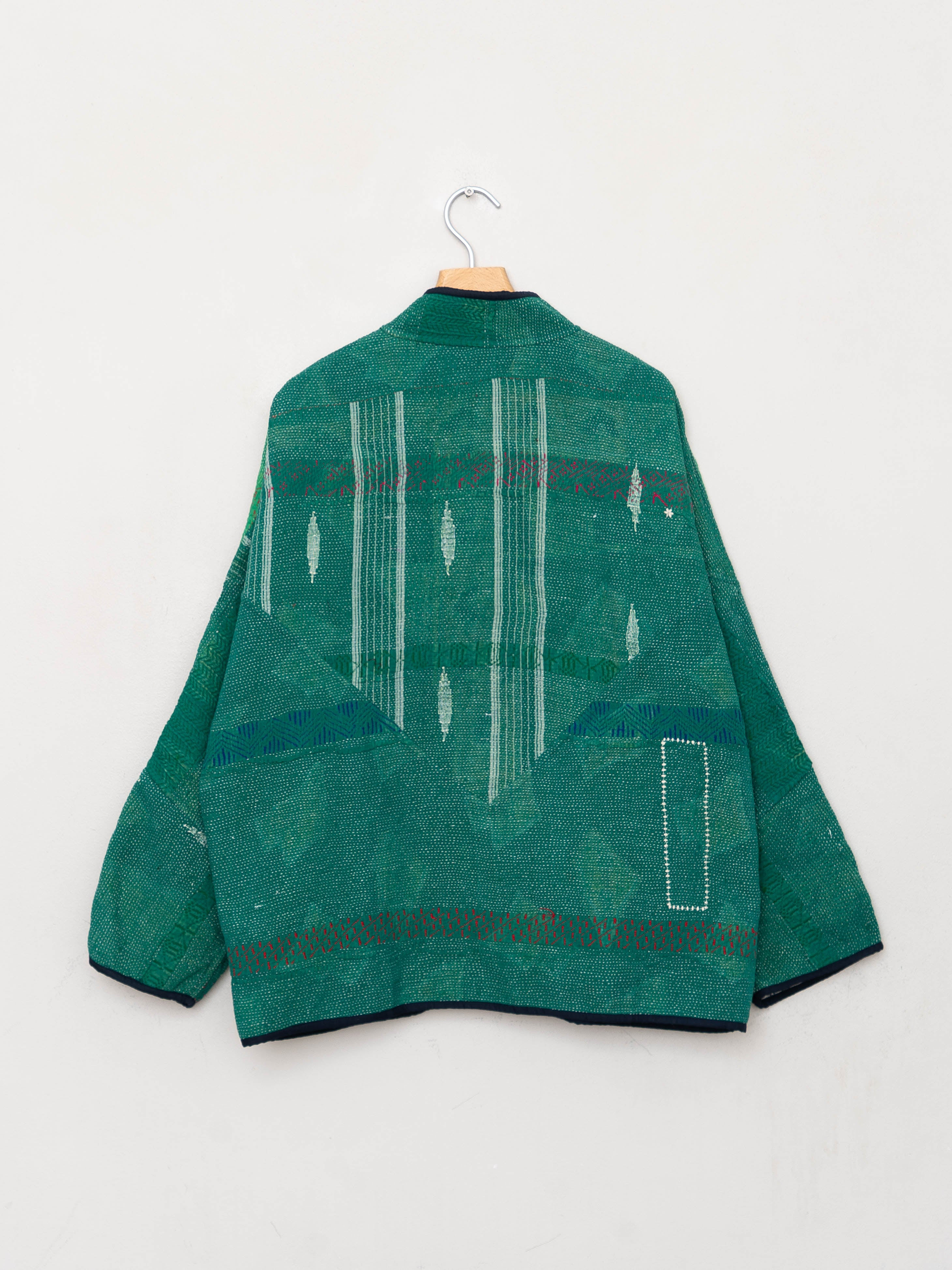 The Ladhiya Quilted Patchwork Kantha Jacket