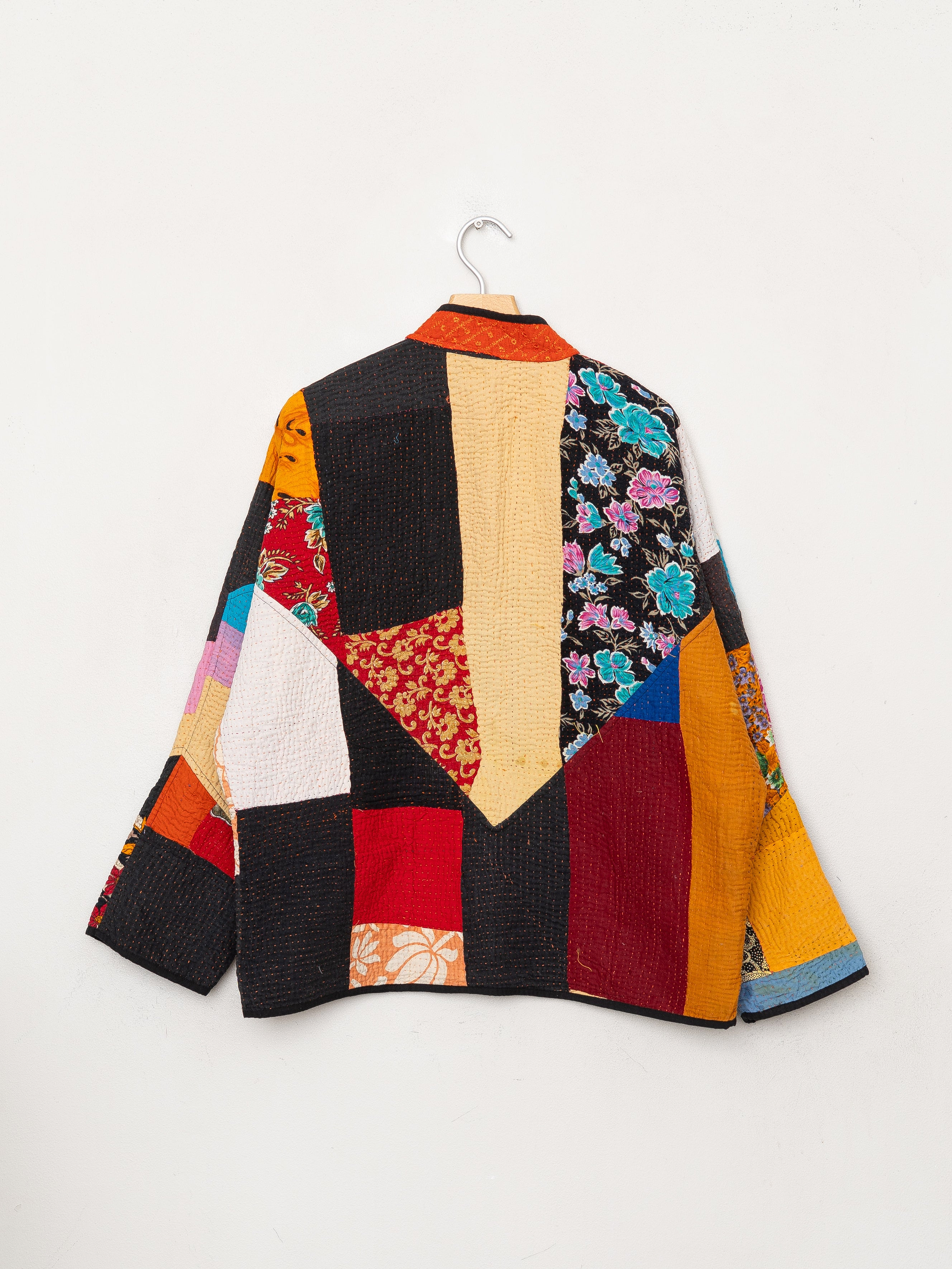 The Ladhiya Quilted Patchwork Kantha Jacket