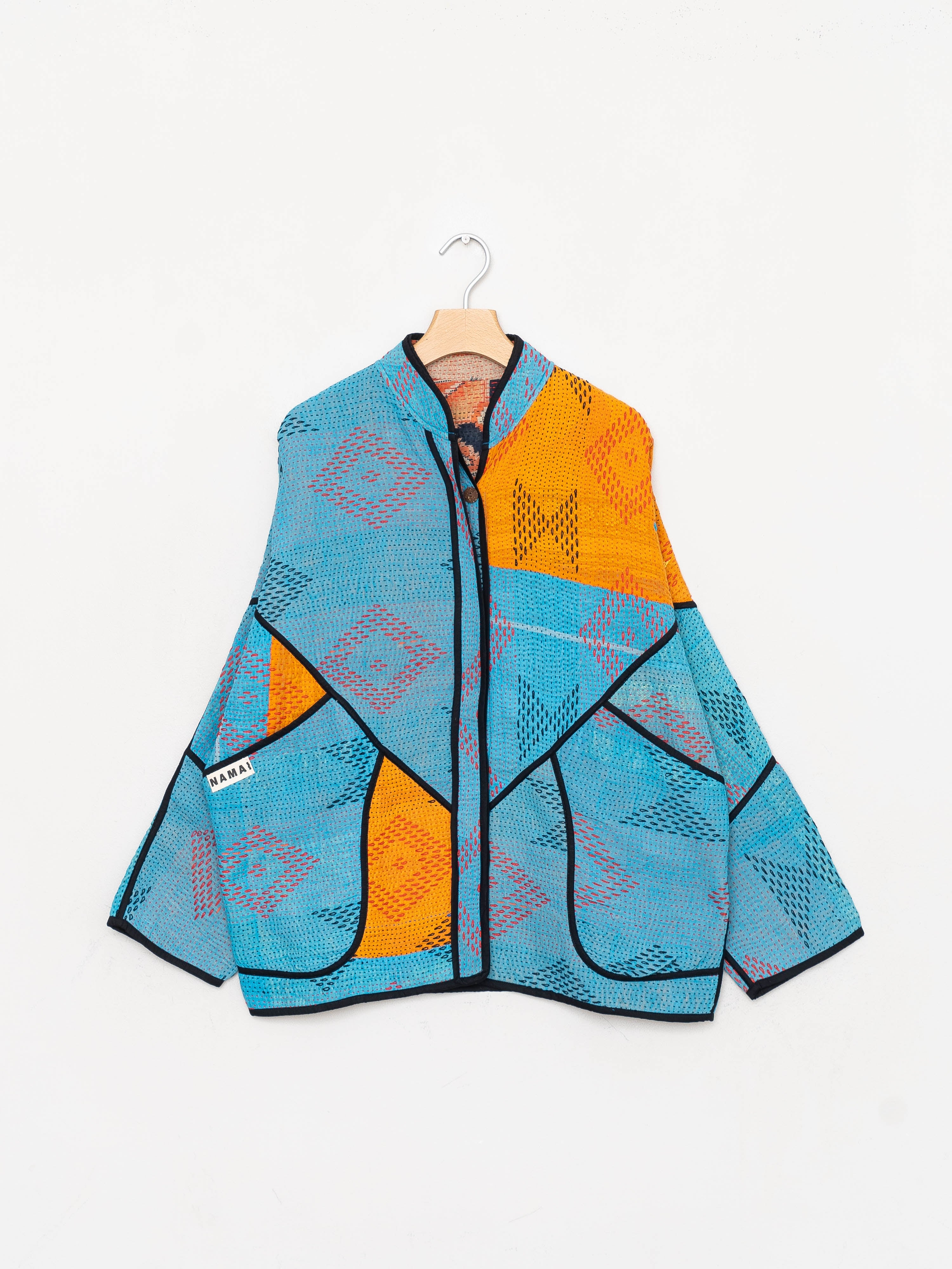 The Ladhiya Quilted Patchwork Kantha Jacket