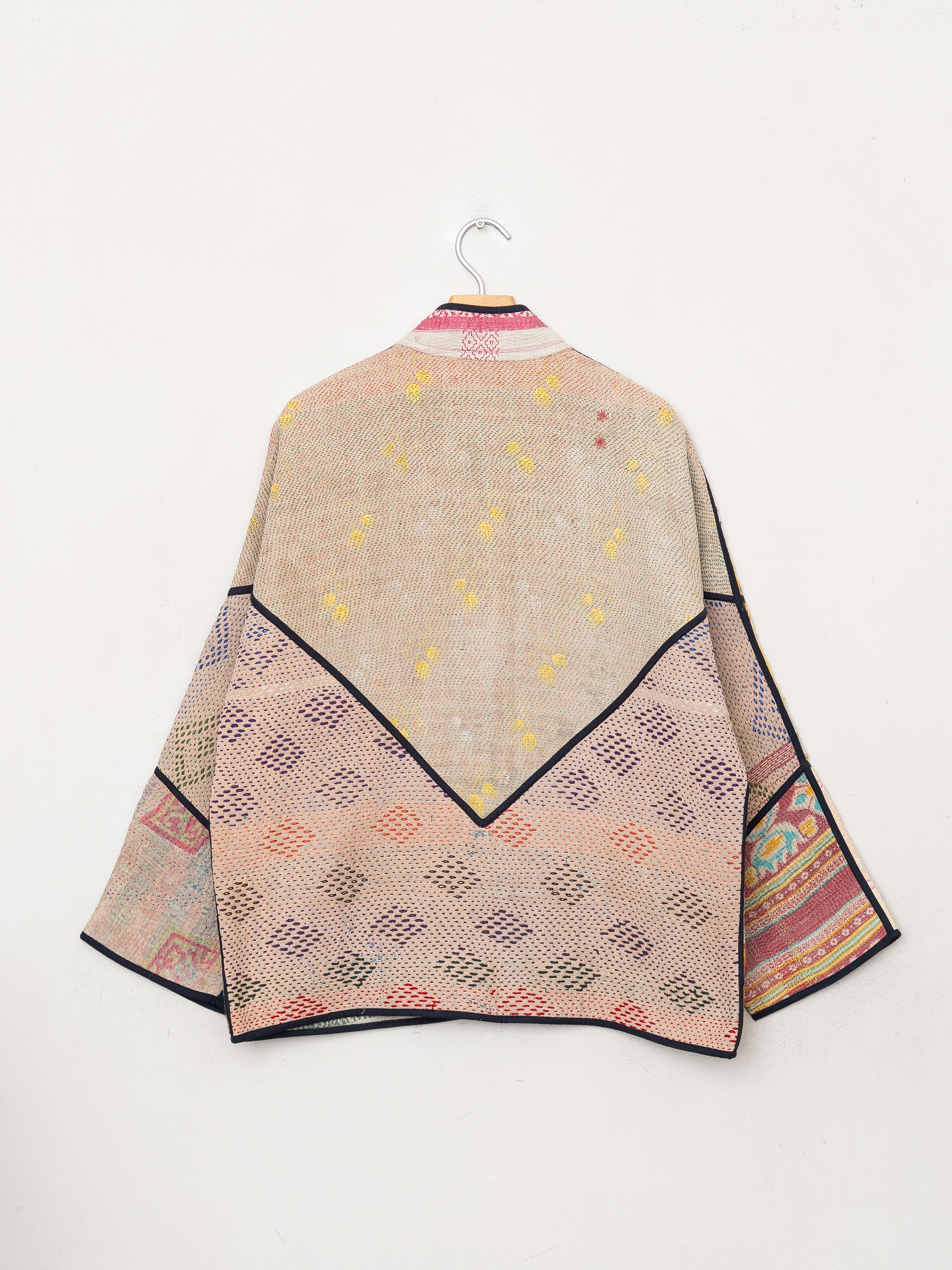 The Ladhiya Quilted Patchwork Kantha Jacket