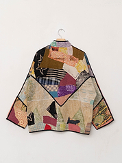 The Ladhiya Quilted Patchwork Kantha Jacket