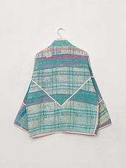 The Ladhiya Quilted Patchwork Kantha Jacket