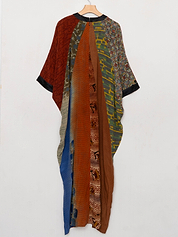 The Simmy Long Dress  - One Size - Upcycled Silk