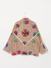 The Ladhiya Quilted Suzani Kantha Jacket