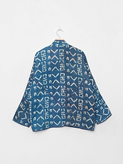 The Ladhiya Quilted Indigo Kantha Jacket