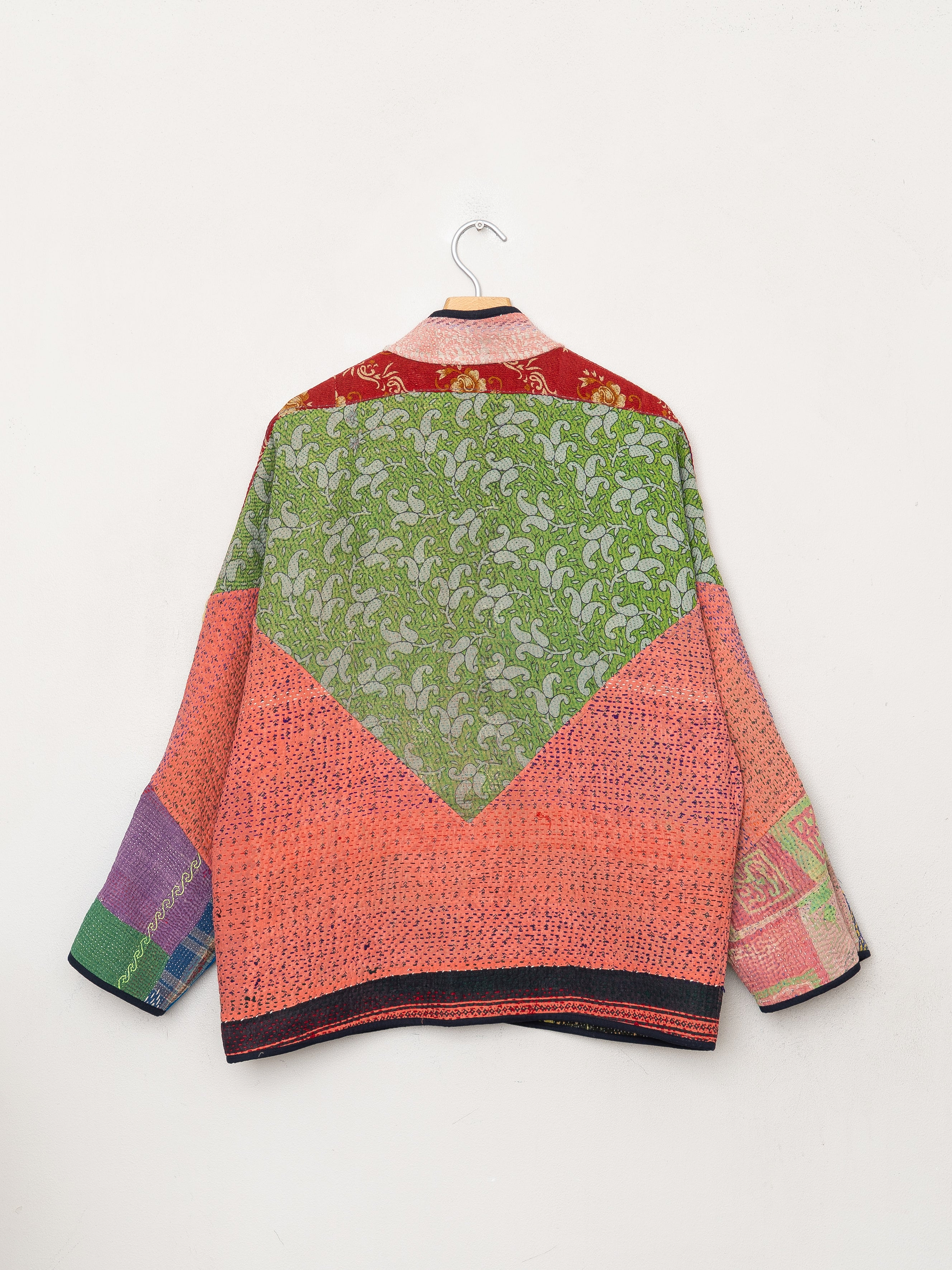 The Ladhiya Quilted Patchwork Kantha Jacket