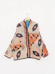 The Ladhiya Quilted Patchwork Kantha Jacket