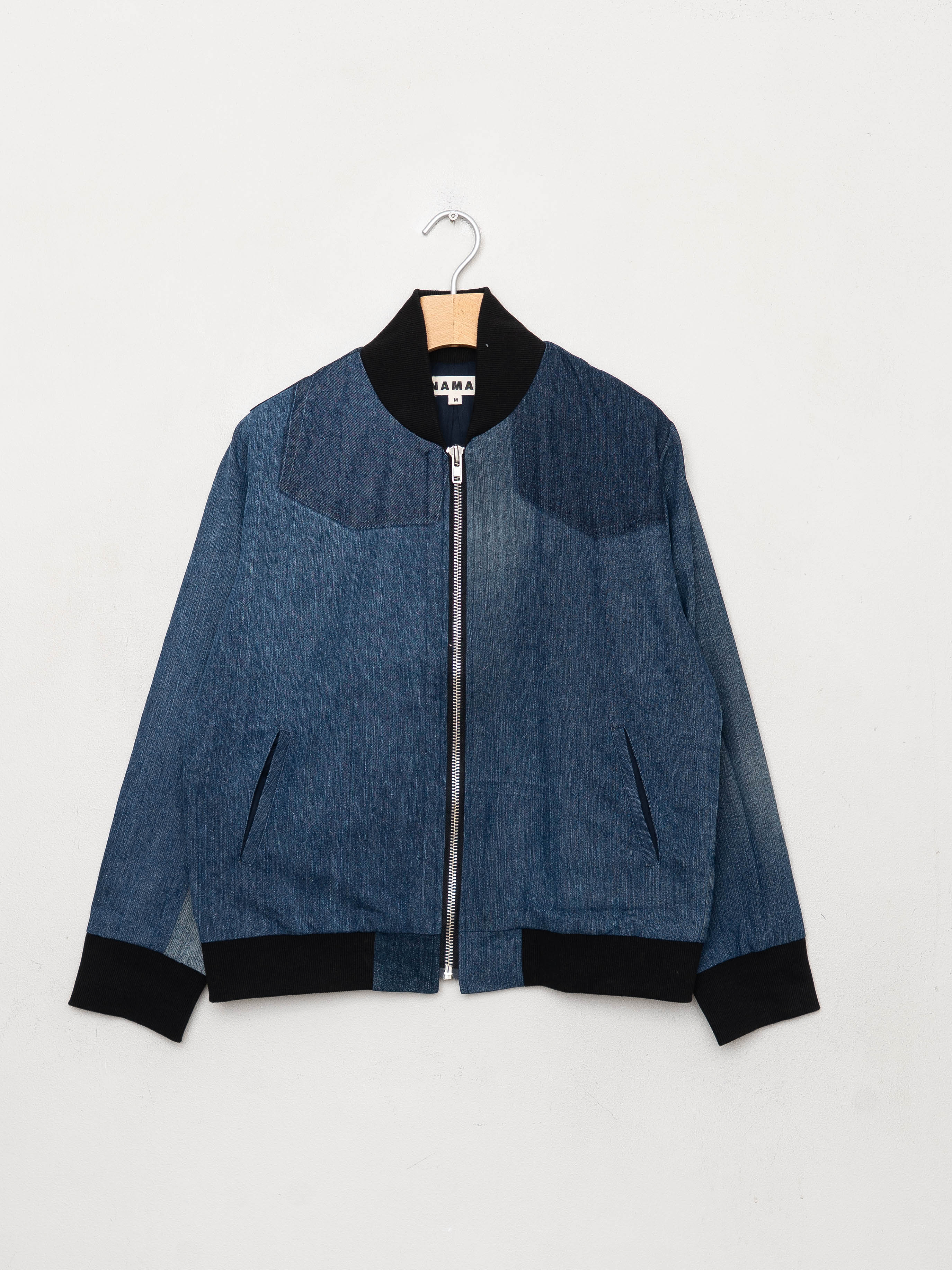 The Veda Denim Bomber Jacket - Medium