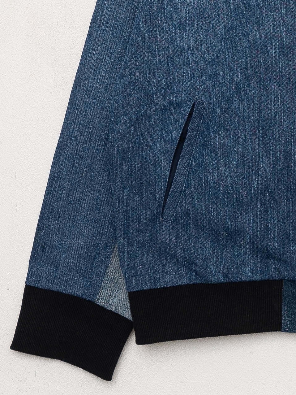 The Veda Denim Bomber Jacket - Medium