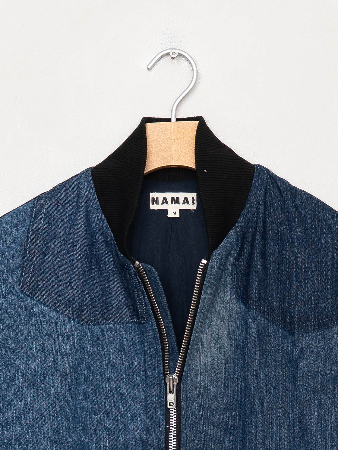 The Veda Denim Bomber Jacket - Medium