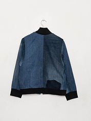 The Veda Denim Bomber Jacket - Medium