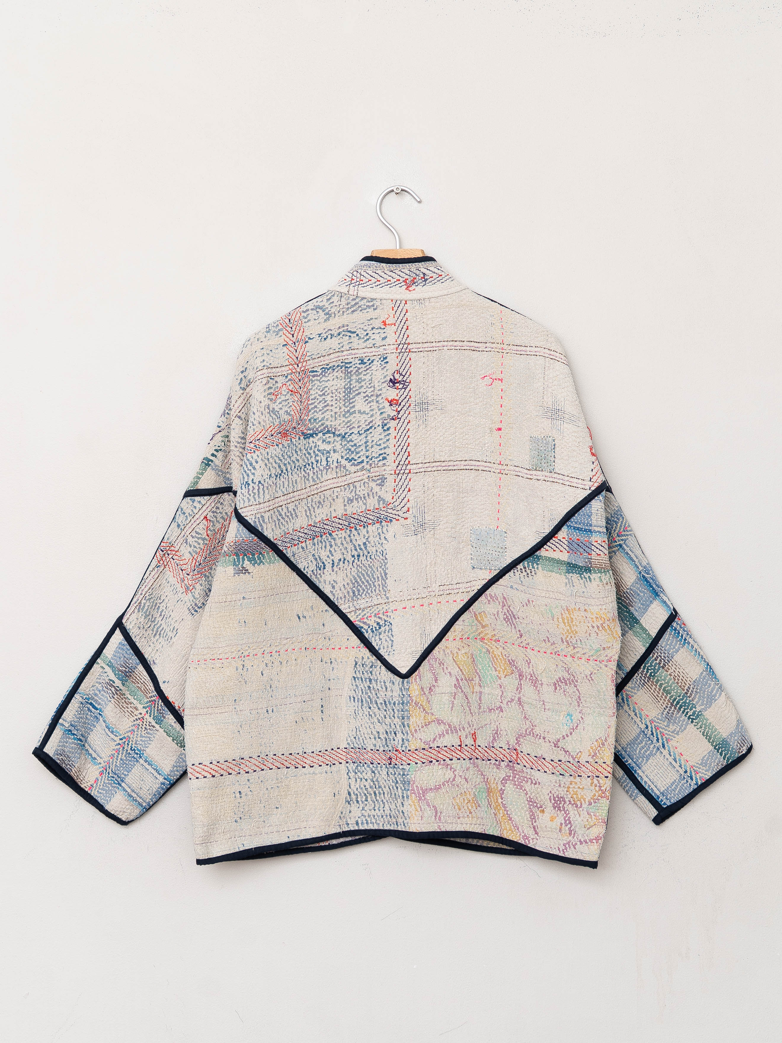 The Ladhiya Quilted Patchwork Kantha Jacket