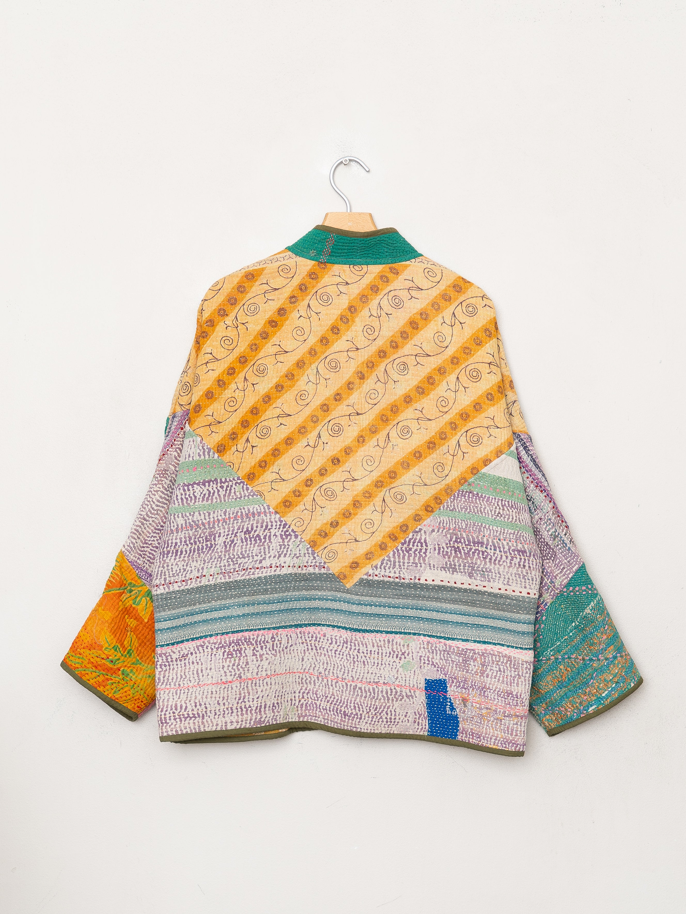 The Ladhiya Quilted Patchwork Kantha Jacket