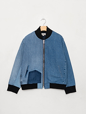 The Veda Denim Bomber Jacket - Medium