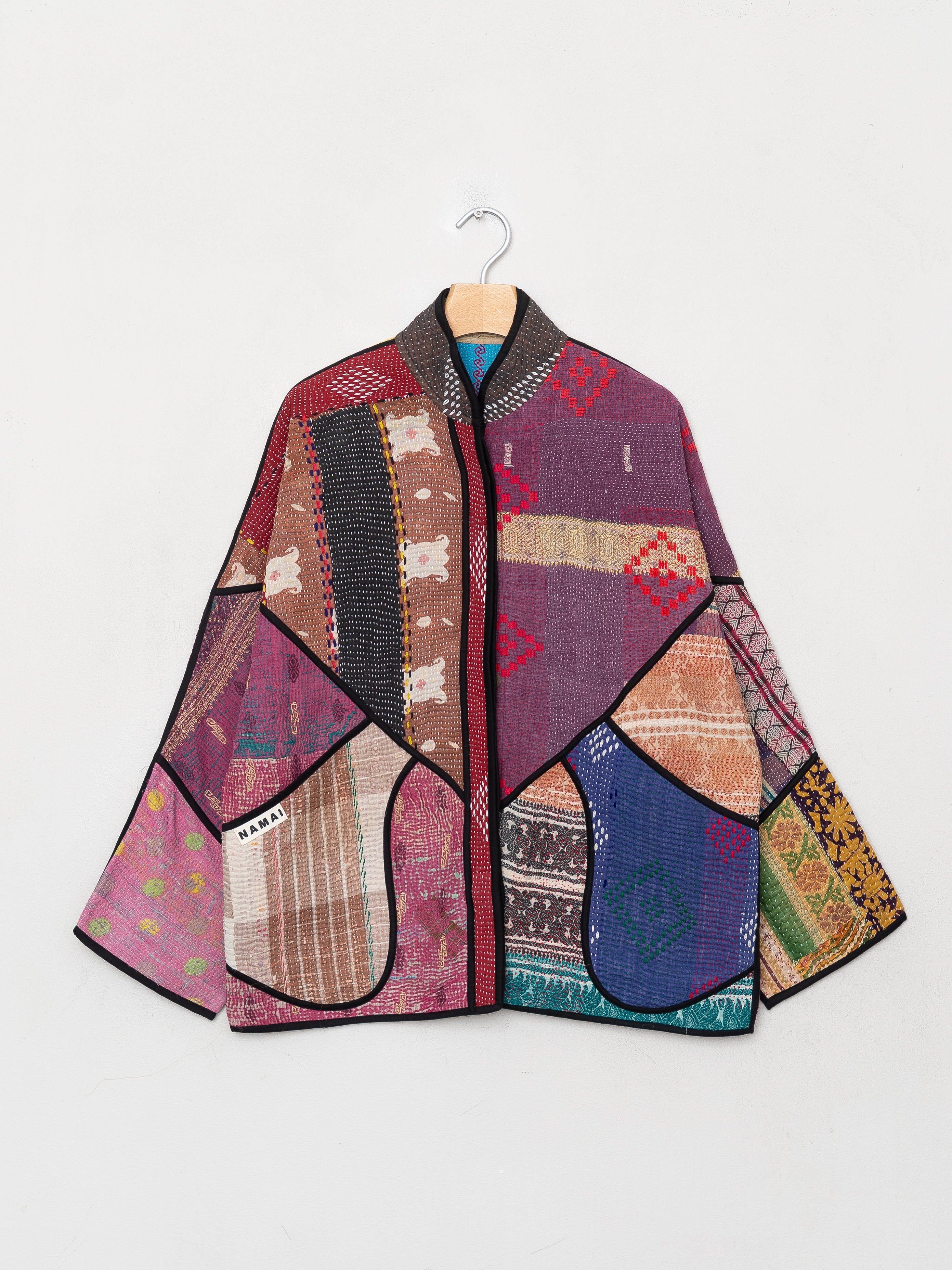 The Ladhiya Quilted Patchwork Kantha Jacket