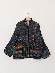 The Ladhiya Quilted Patchwork Kantha Jacket