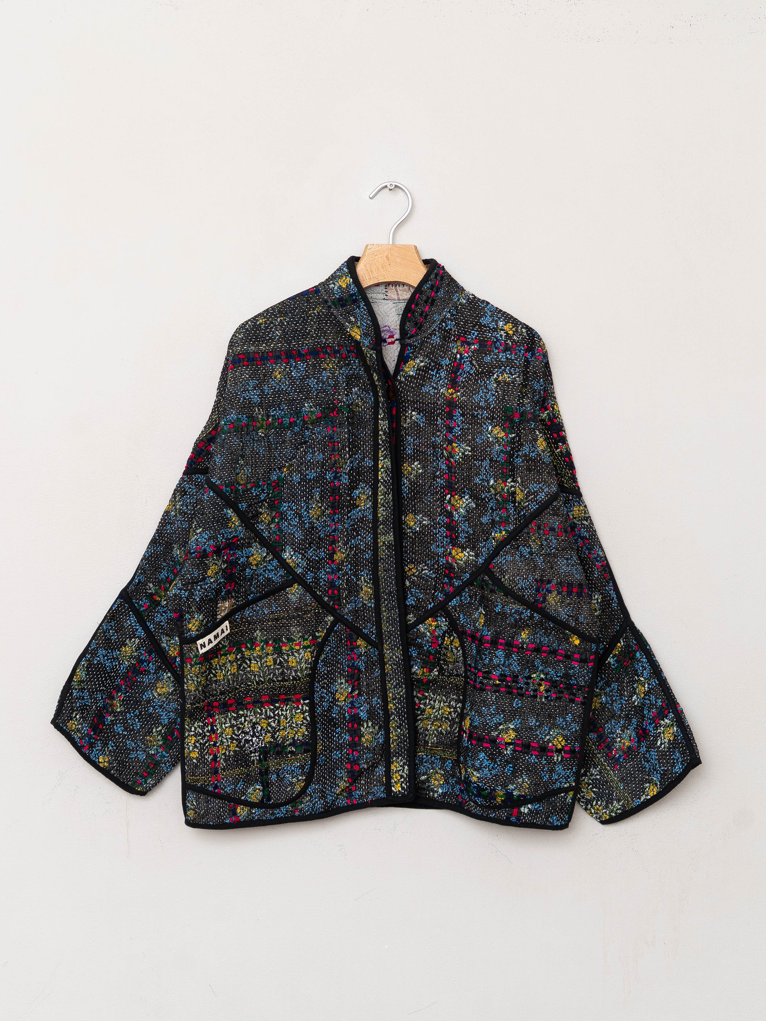 The Ladhiya Quilted Patchwork Kantha Jacket