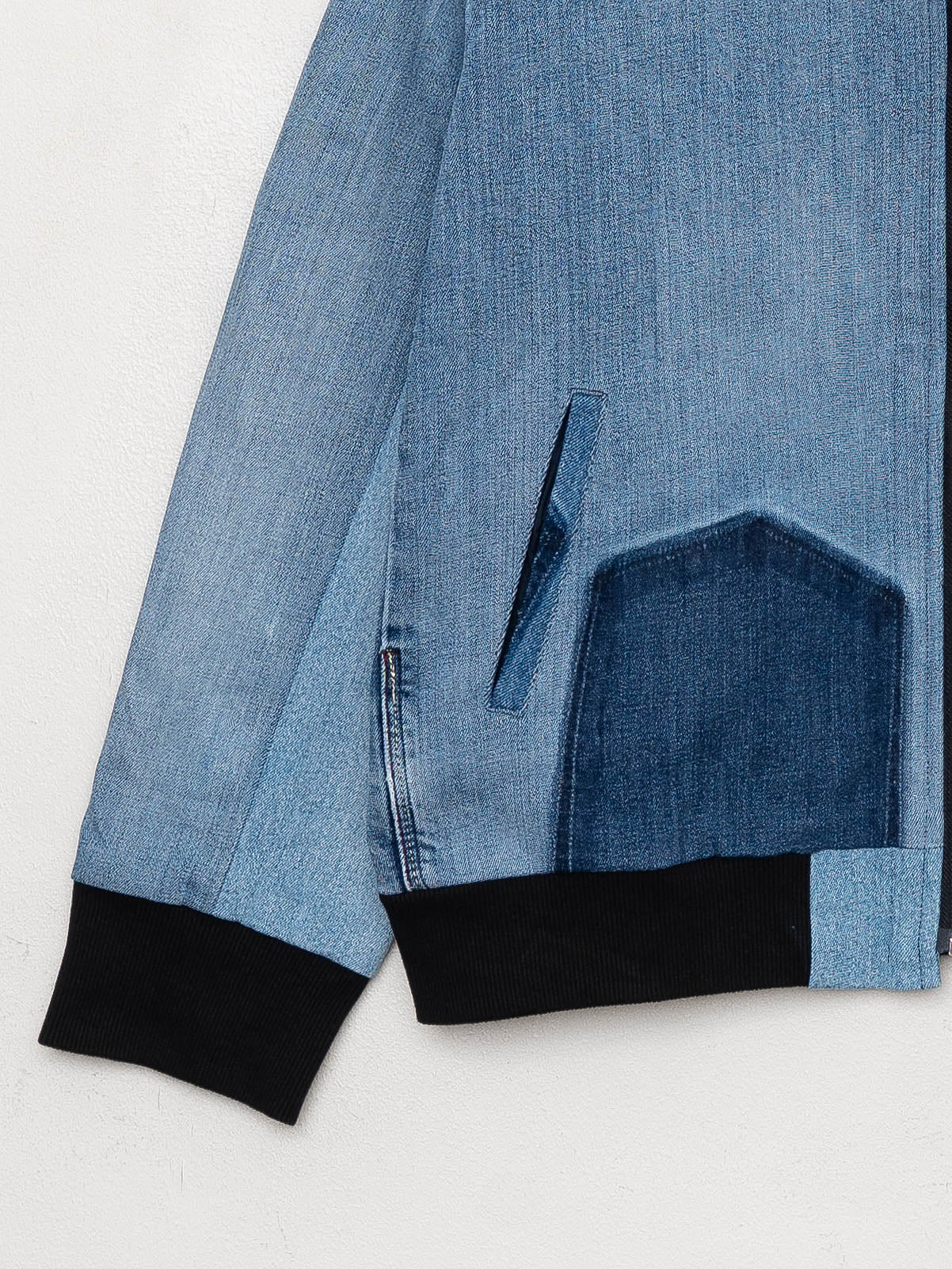The Veda Denim Bomber Jacket - Medium