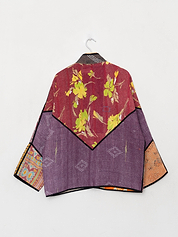 The Ladhiya Quilted Patchwork Kantha Jacket