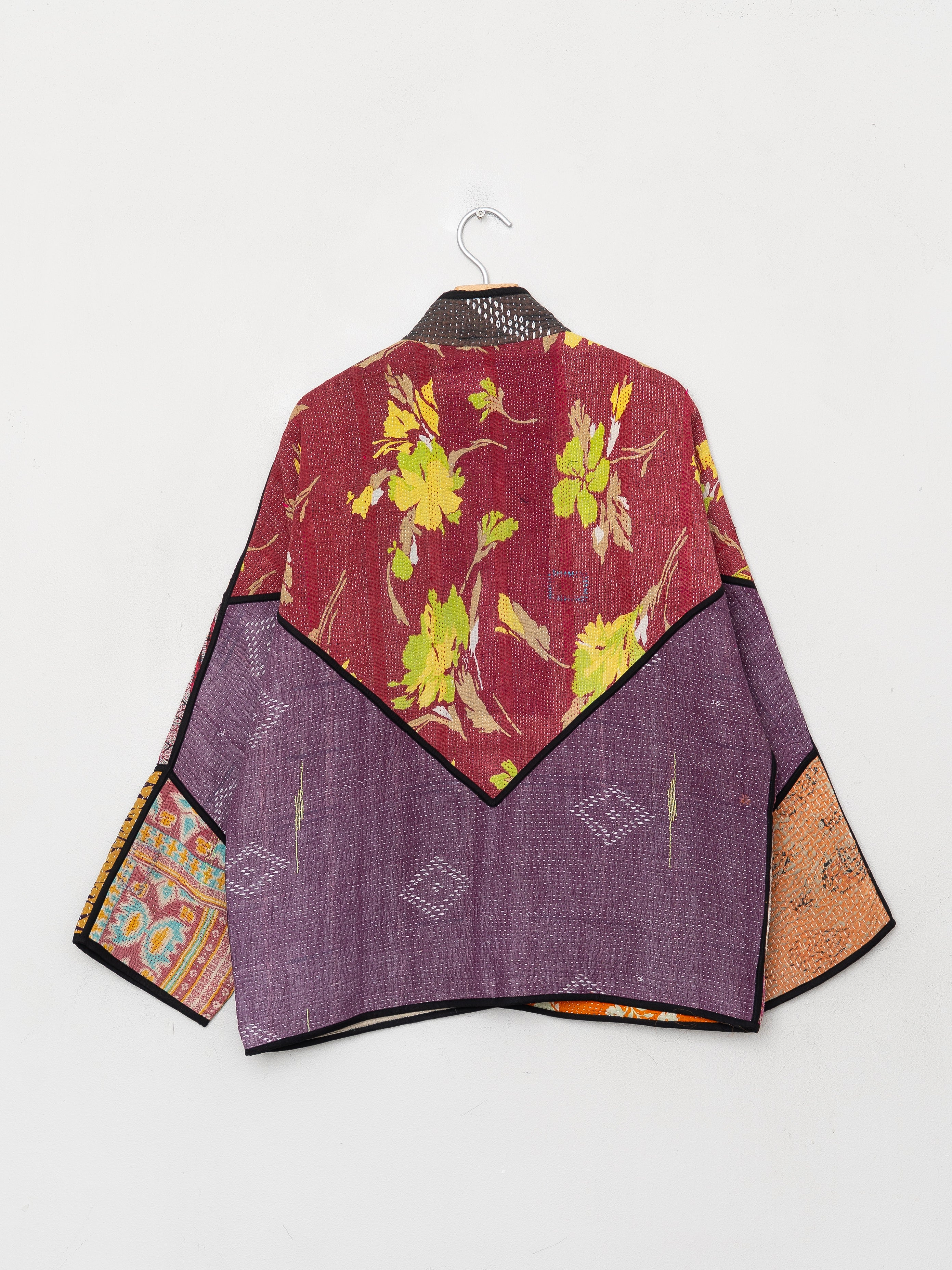 The Ladhiya Quilted Patchwork Kantha Jacket
