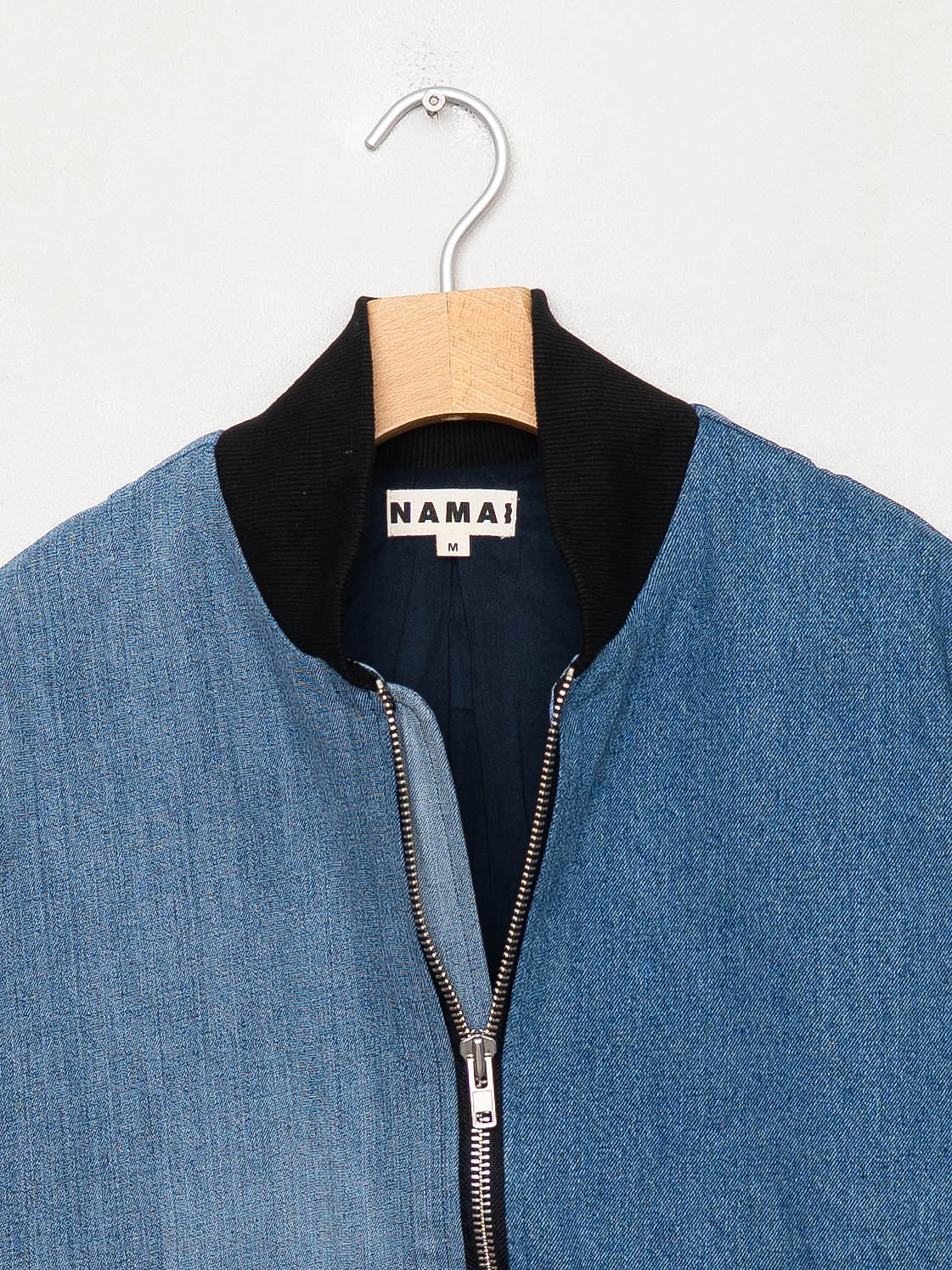 The Veda Denim Bomber Jacket - Medium