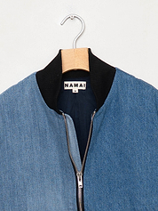 The Veda Denim Bomber Jacket - Medium