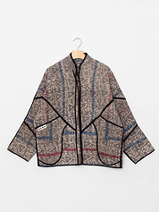 The Ladhiya Quilted Plant Dyed Kantha Jacket