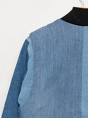 The Veda Denim Bomber Jacket - Medium