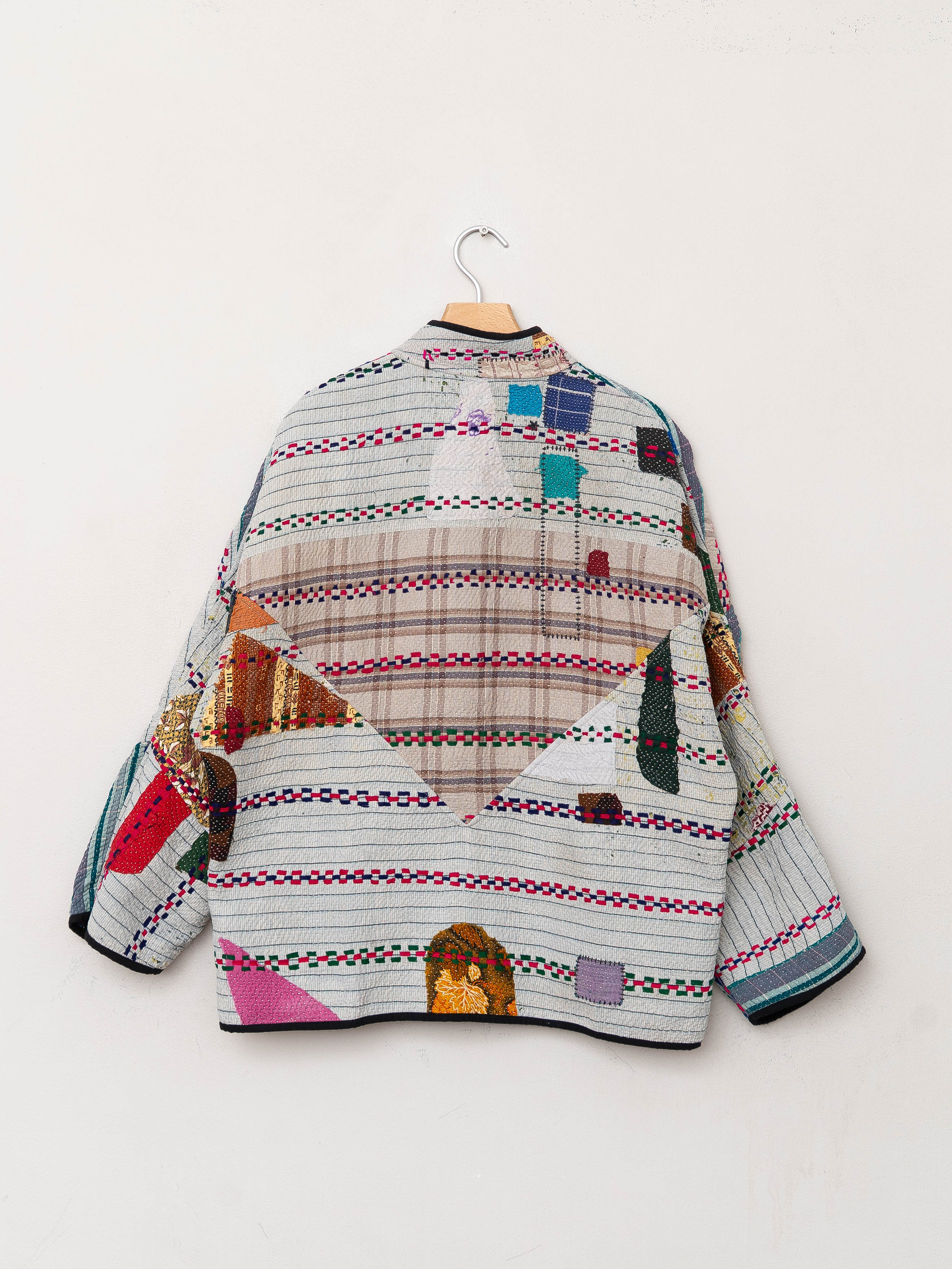 The Ladhiya Quilted Patchwork Kantha Jacket