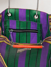 The Goa Mini Market Recycled Nylon Tote Bag - Grape Verde