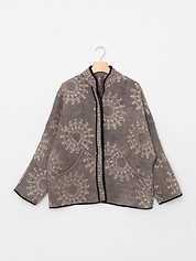 The Ladhiya Quilted Plant Dyed Kantha Jacket