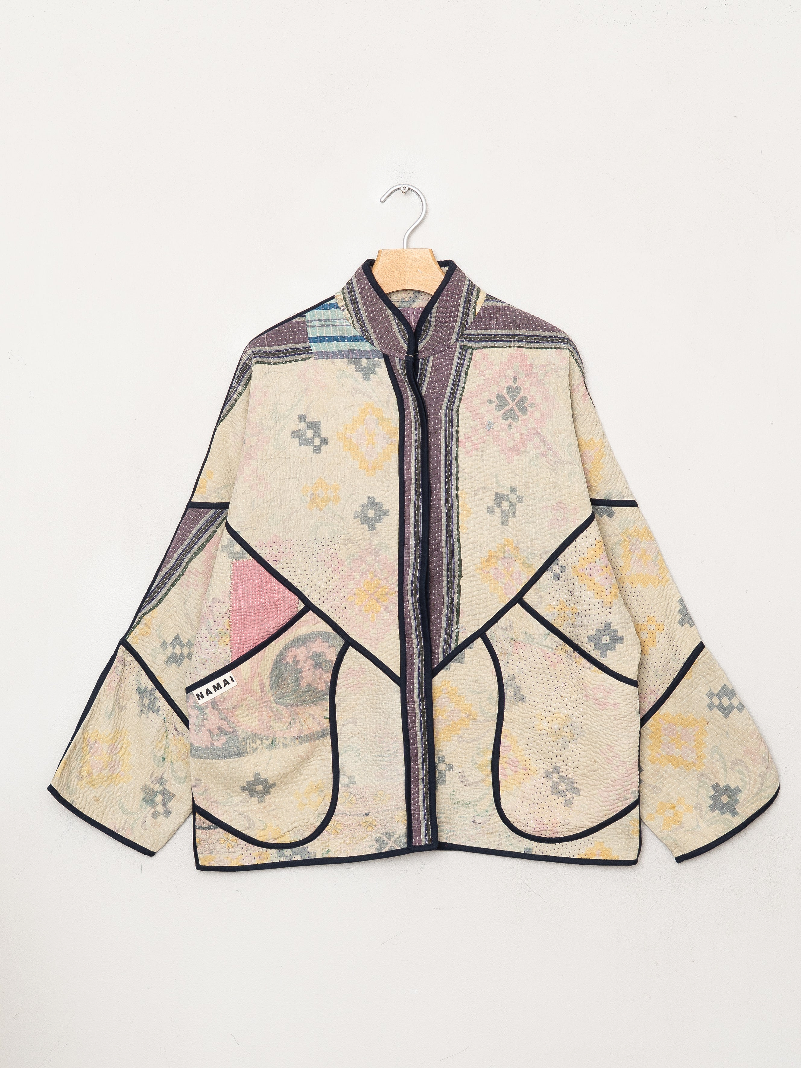 The Ladhiya Quilted Patchwork Kantha Jacket