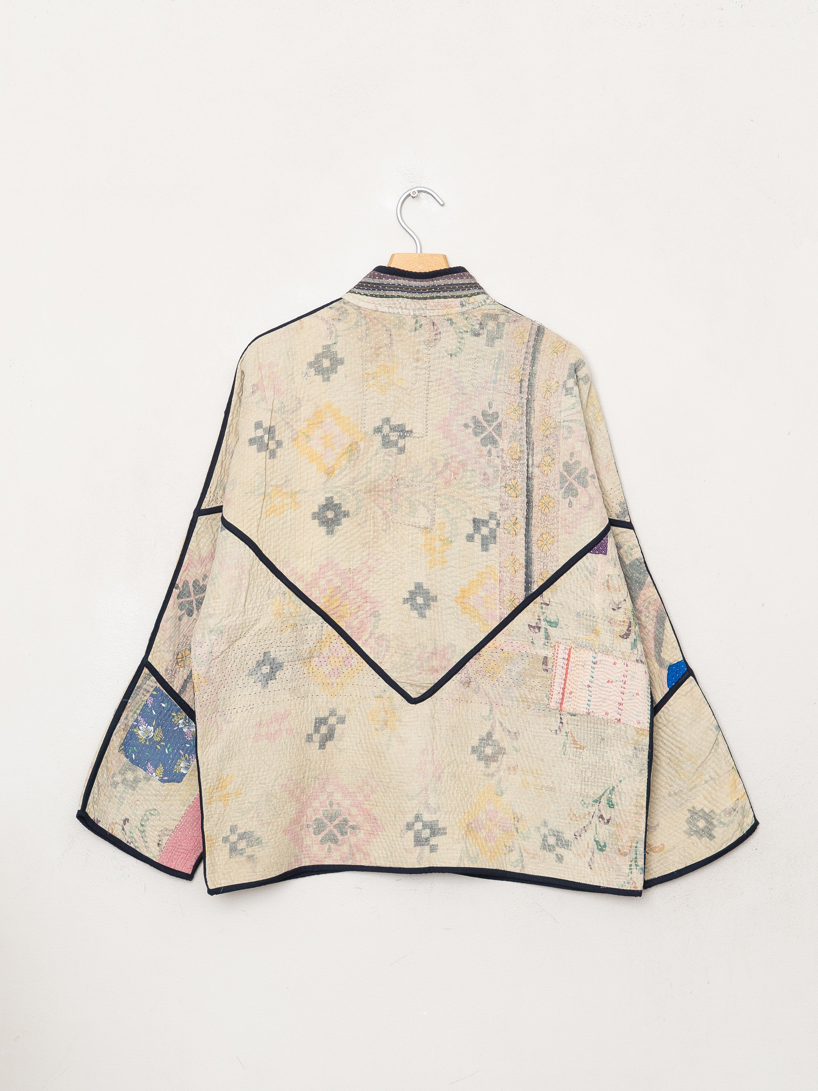 The Ladhiya Quilted Patchwork Kantha Jacket