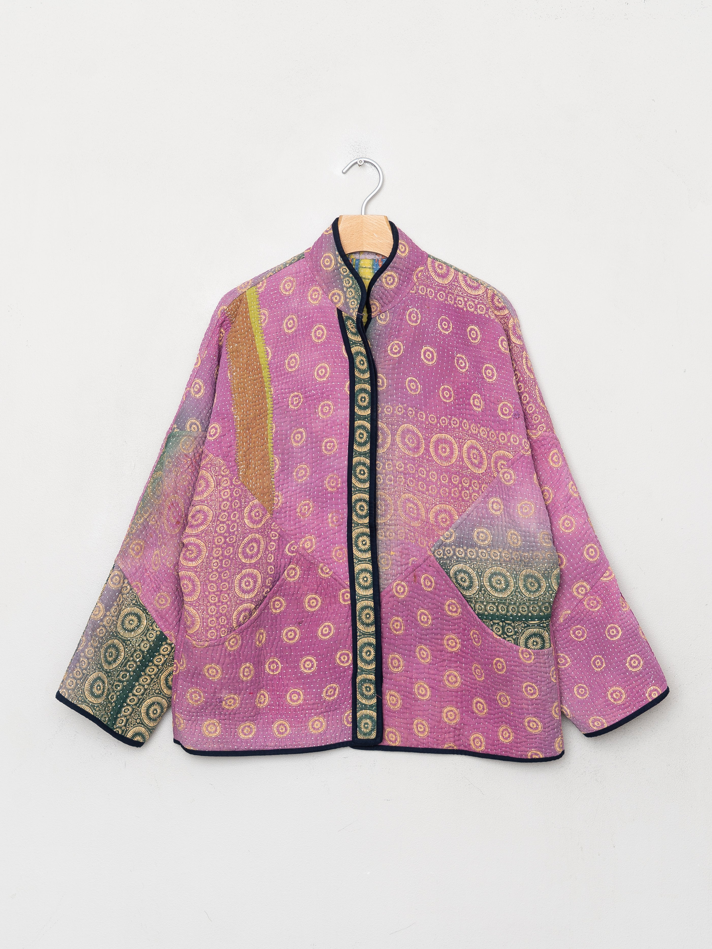 The Ladhiya Quilted Patchwork Kantha Jacket