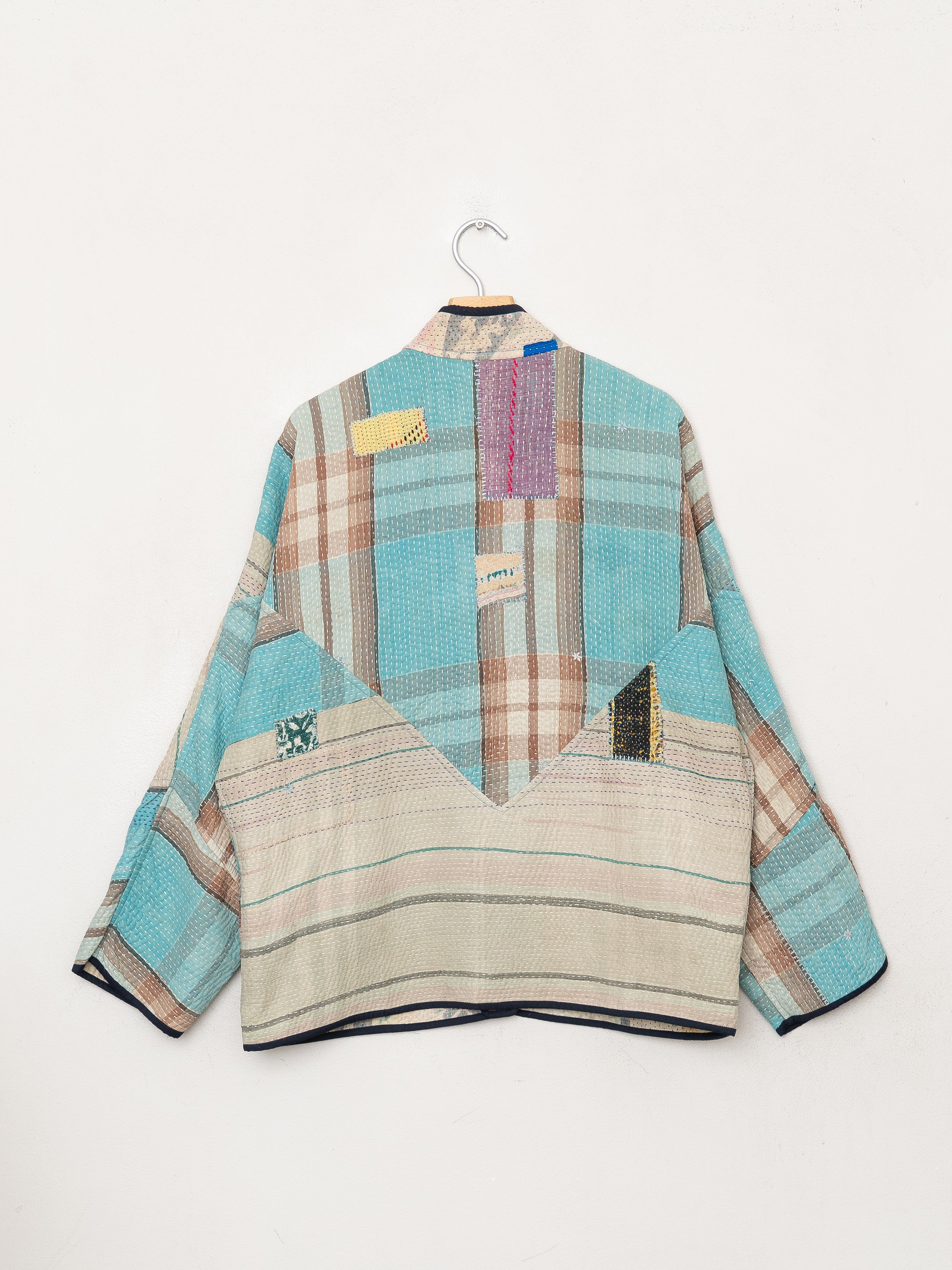 The Ladhiya Quilted Patchwork Kantha Jacket