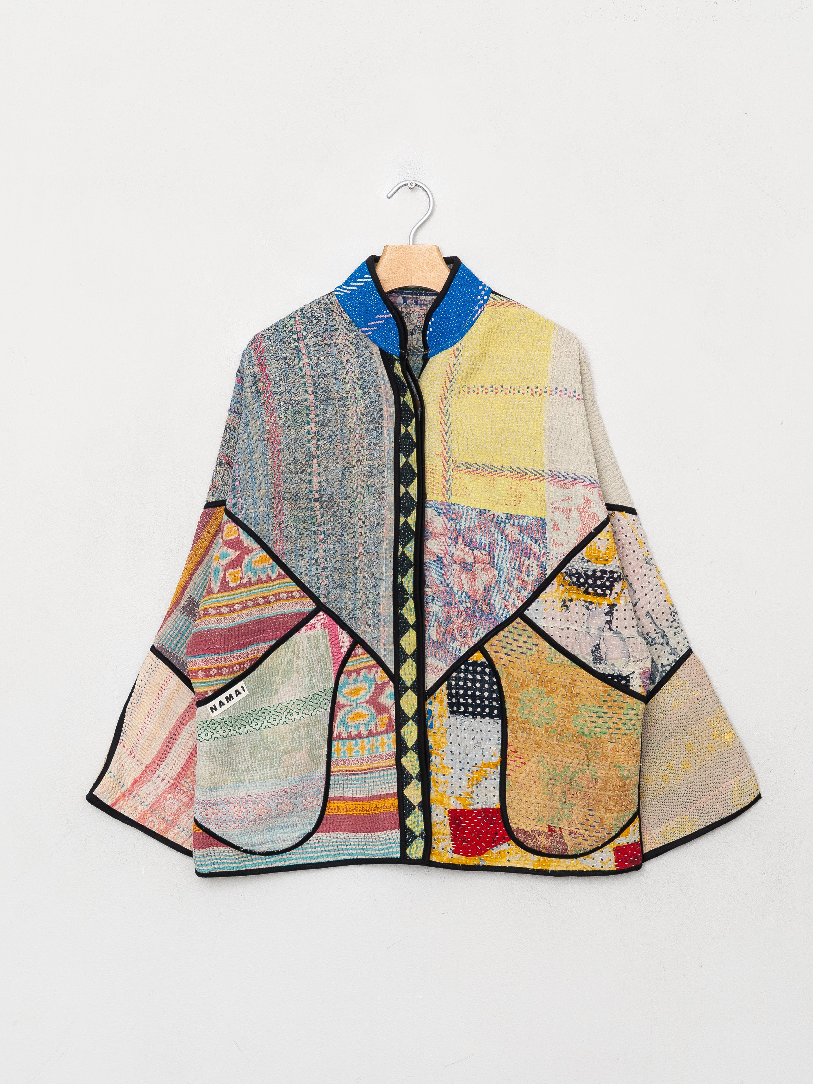 The Ladhiya Quilted Patchwork Kantha Jacket