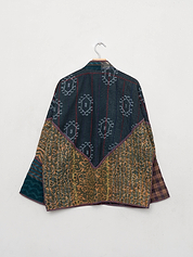 The Ladhiya Quilted Indigo Kantha Jacket