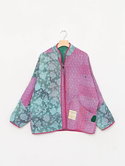 The Ladhiya Quilted Patchwork Kantha Jacket