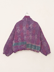 The Shira Quilted Puffer Bomber Jacket
