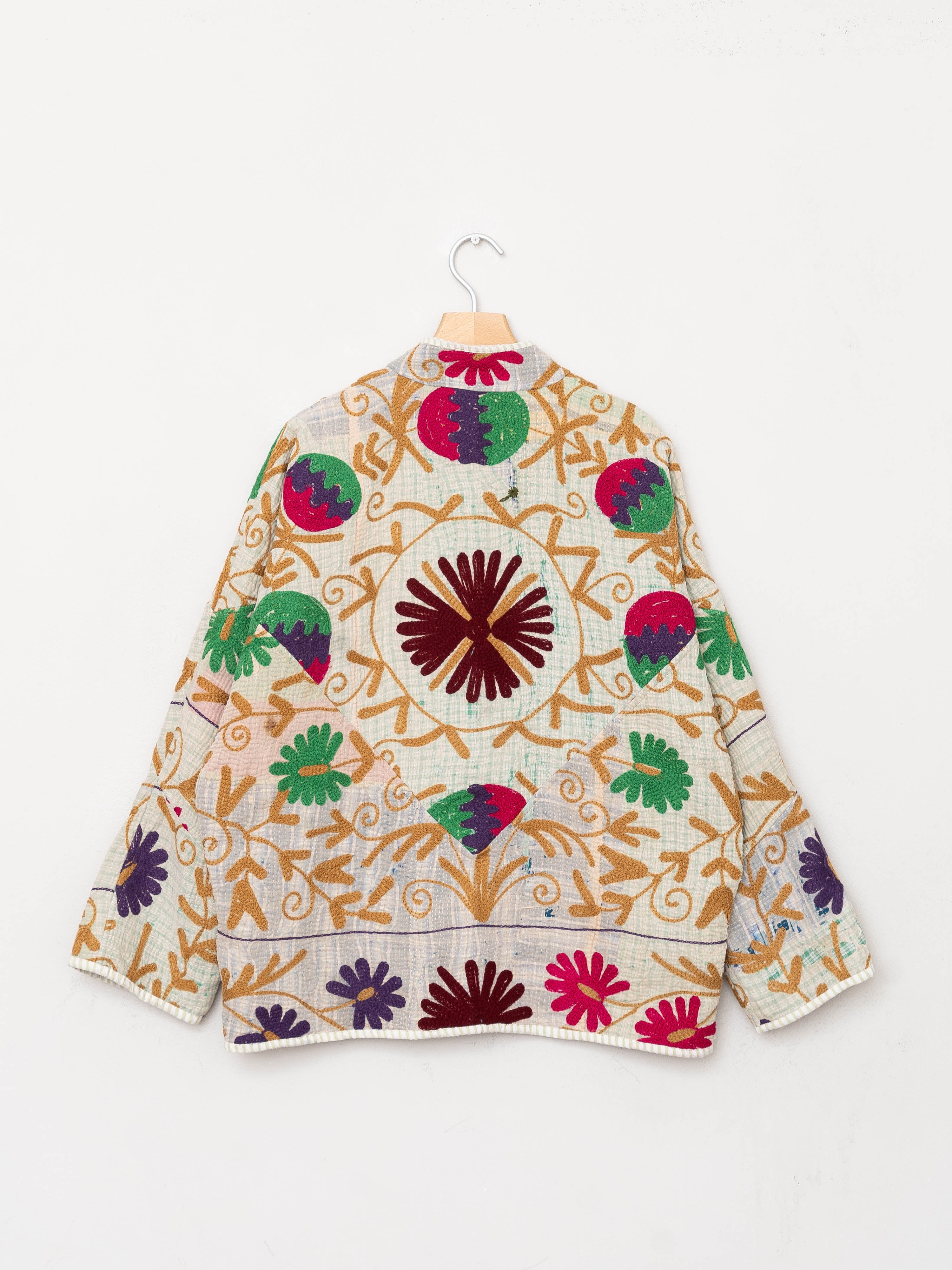 The Ladhiya Quilted Suzani Kantha Jacket