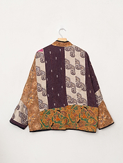 The Ladhiya Quilted Patchwork Kantha Jacket