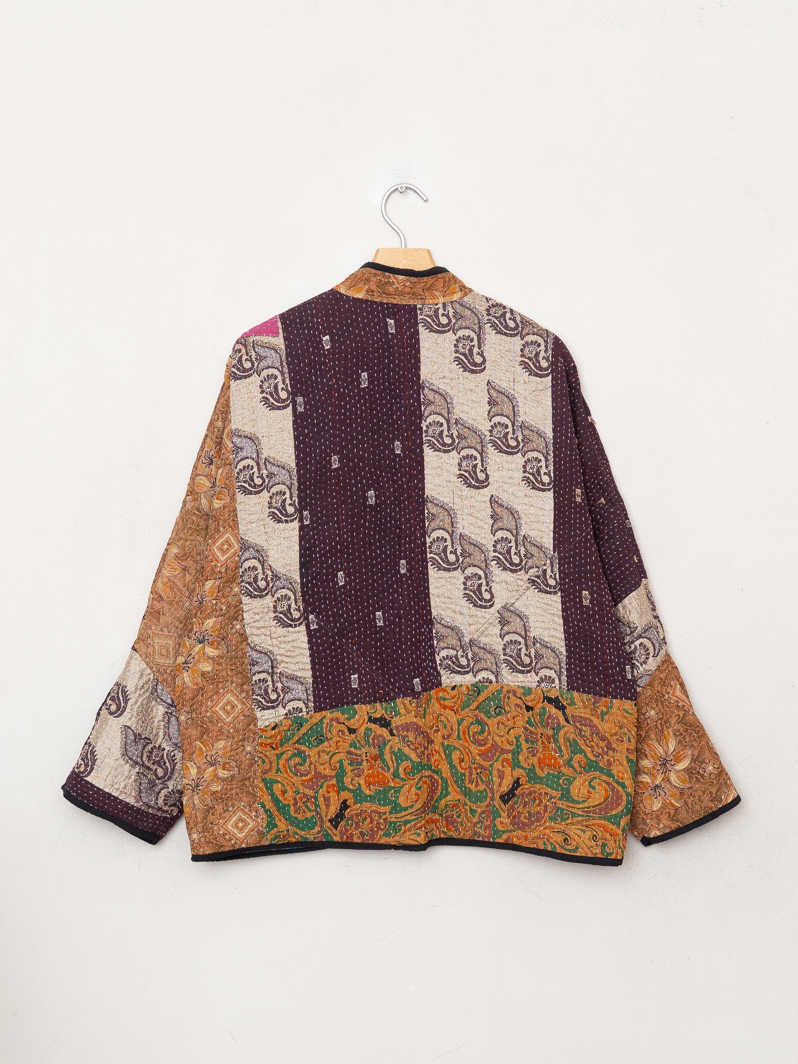 The Ladhiya Quilted Patchwork Kantha Jacket