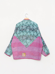 The Ladhiya Quilted Patchwork Kantha Jacket